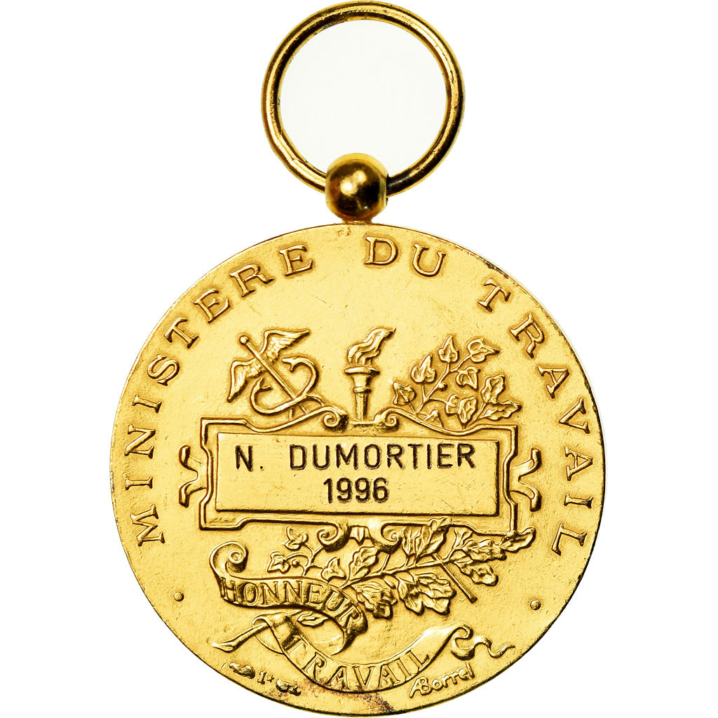 France, Médaille d'honneur du travail, Medal, 1996, Excellent Quality
