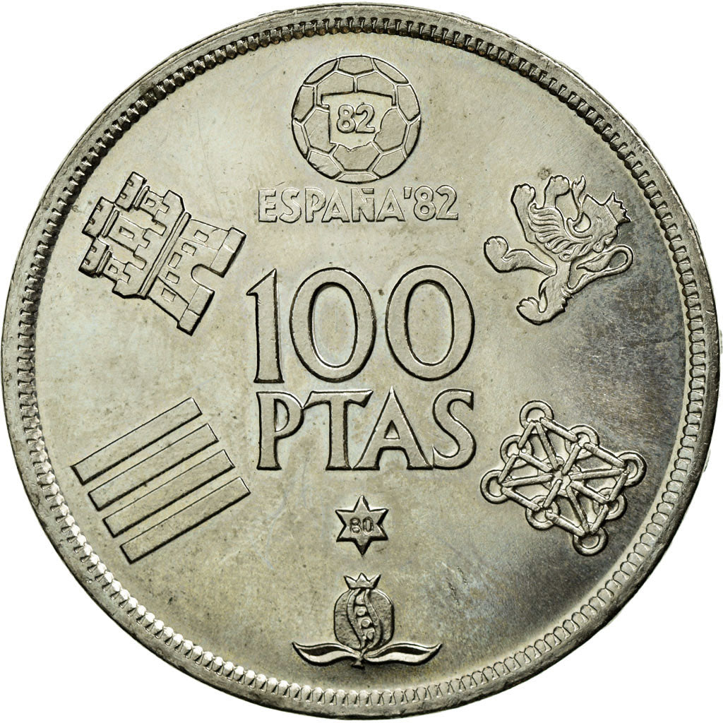 Moneda, España, Juan Carlos I, 100 Pesetas, 1980, SC, Cobre - níquel, KM:820