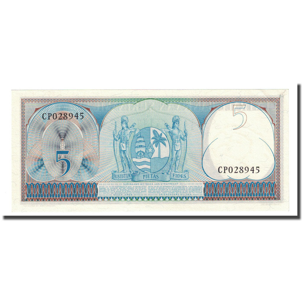 Banknote, Surinam, 5 Gulden, 1963-09-01, KM:120b, UNC(65-70)