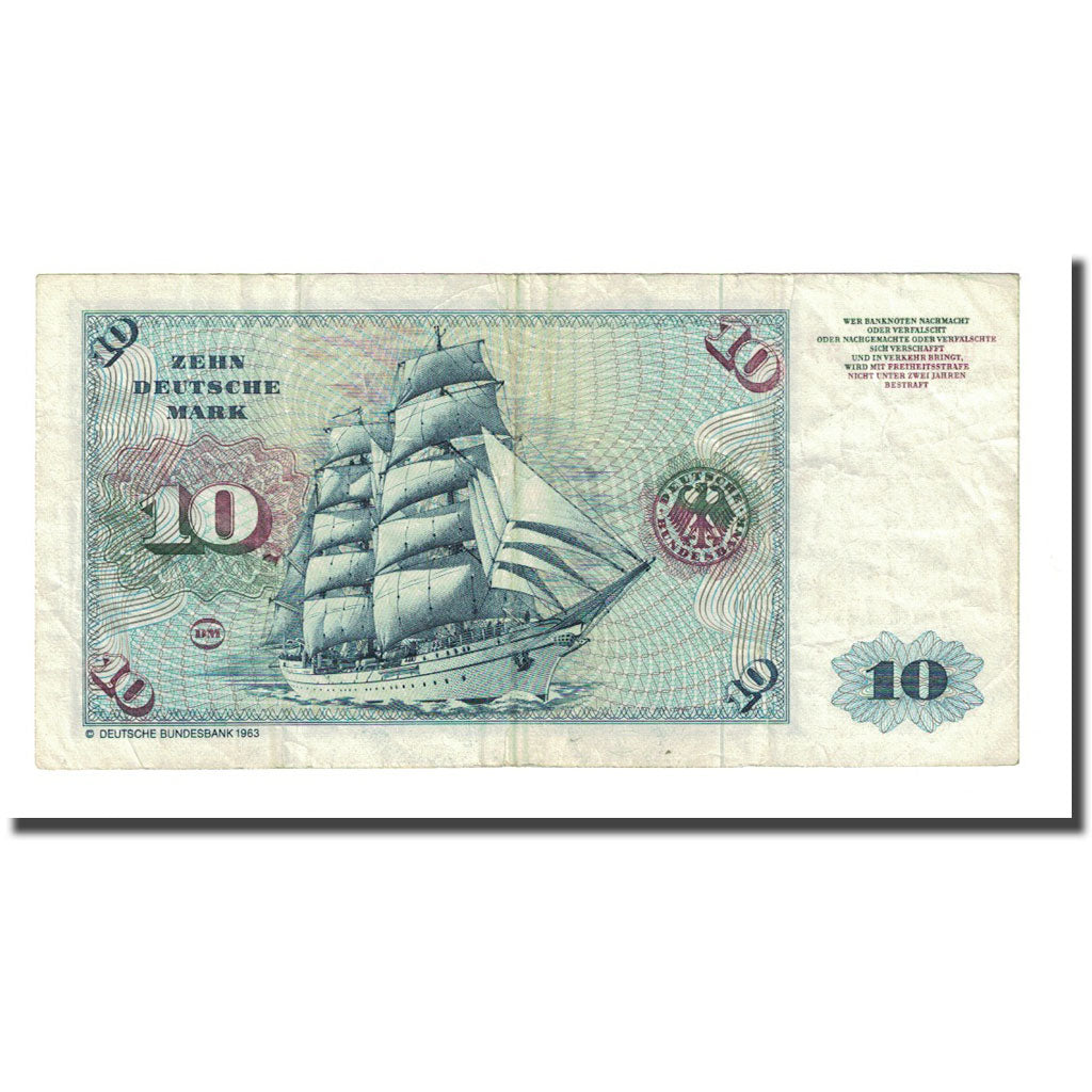 Banknote, GERMANY - FEDERAL REPUBLIC, 10 Deutsche Mark, 1980-01-02, KM:31d