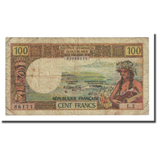 Banknote, Tahiti, 100 Francs, 1971, KM:24a, VF(20-25)
