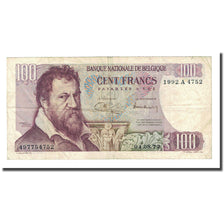 Banknote, Belgium, 100 Francs, 1972-08-04, KM:134b, VF(20-25)
