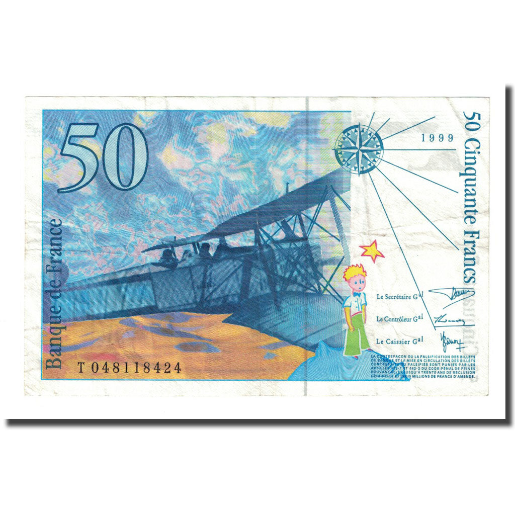 Frankreich, 50 Francs, 1999, SS, Fayette:73.5, KM:157Ad