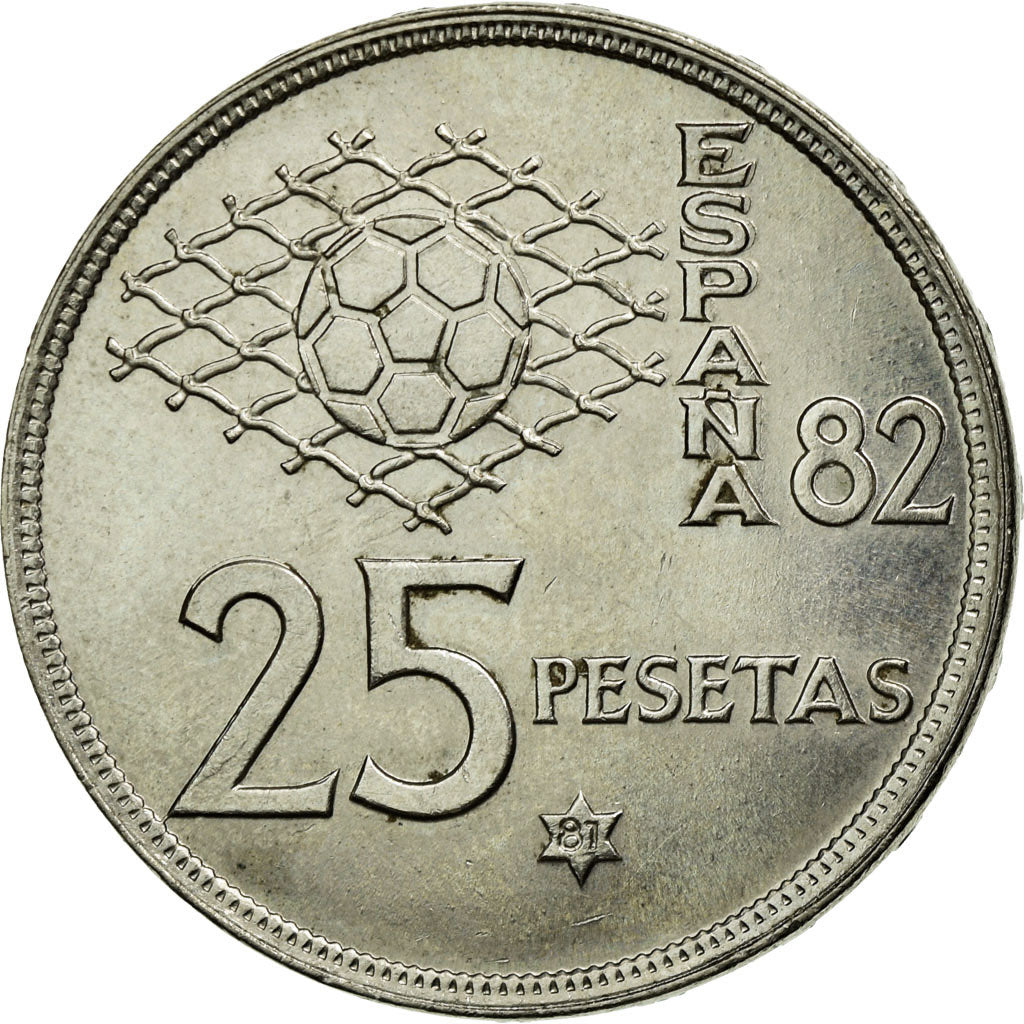 Monnaie, Espagne, Juan Carlos I, 25 Pesetas, 1981, SPL, Copper-nickel, KM:818