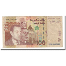 Banknote, Morocco, 100 Dirhams, 2002, KM:70, EF(40-45)