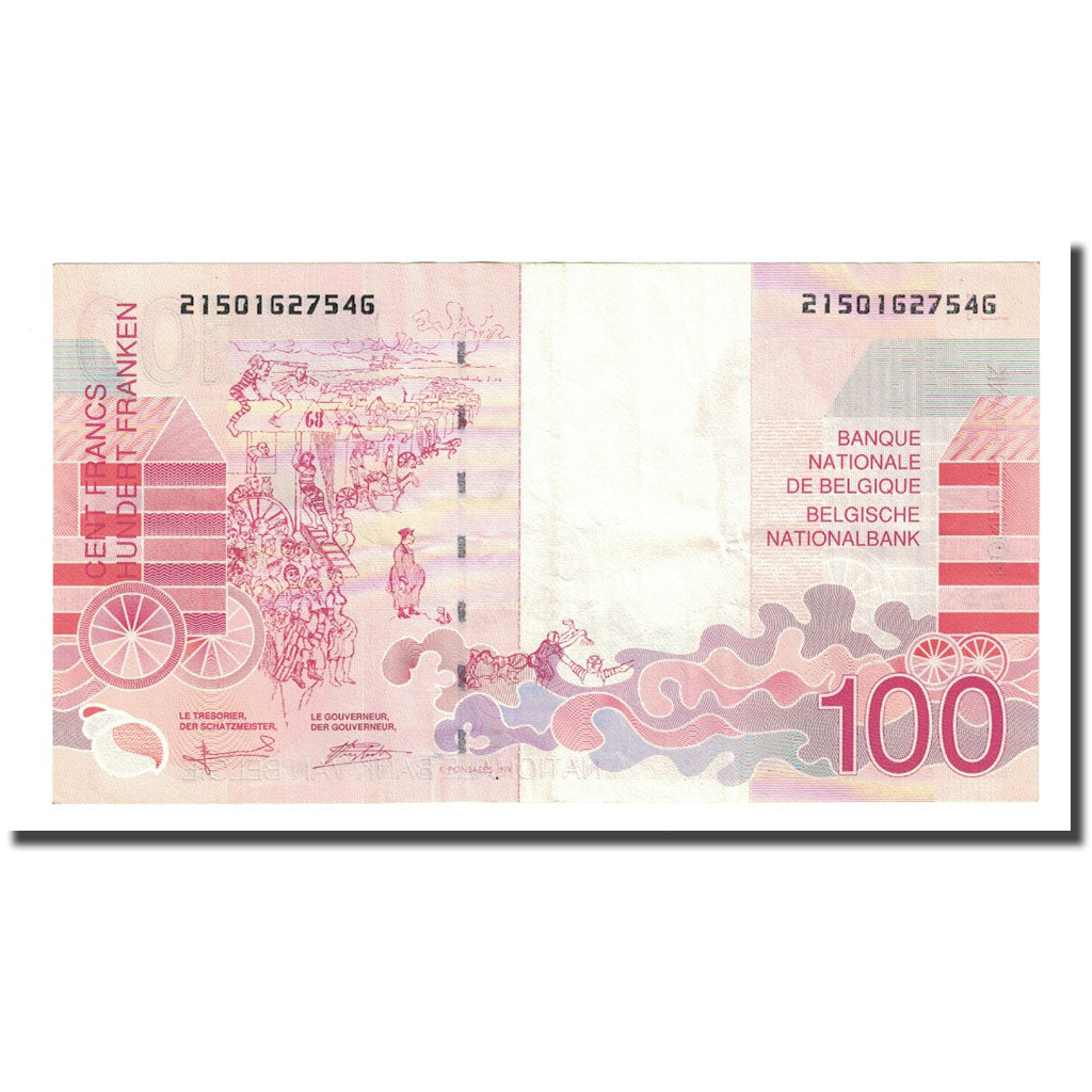 Banknote, Belgium, 100 Francs, Undated (1995-2001), KM:147, UNC(60-62)