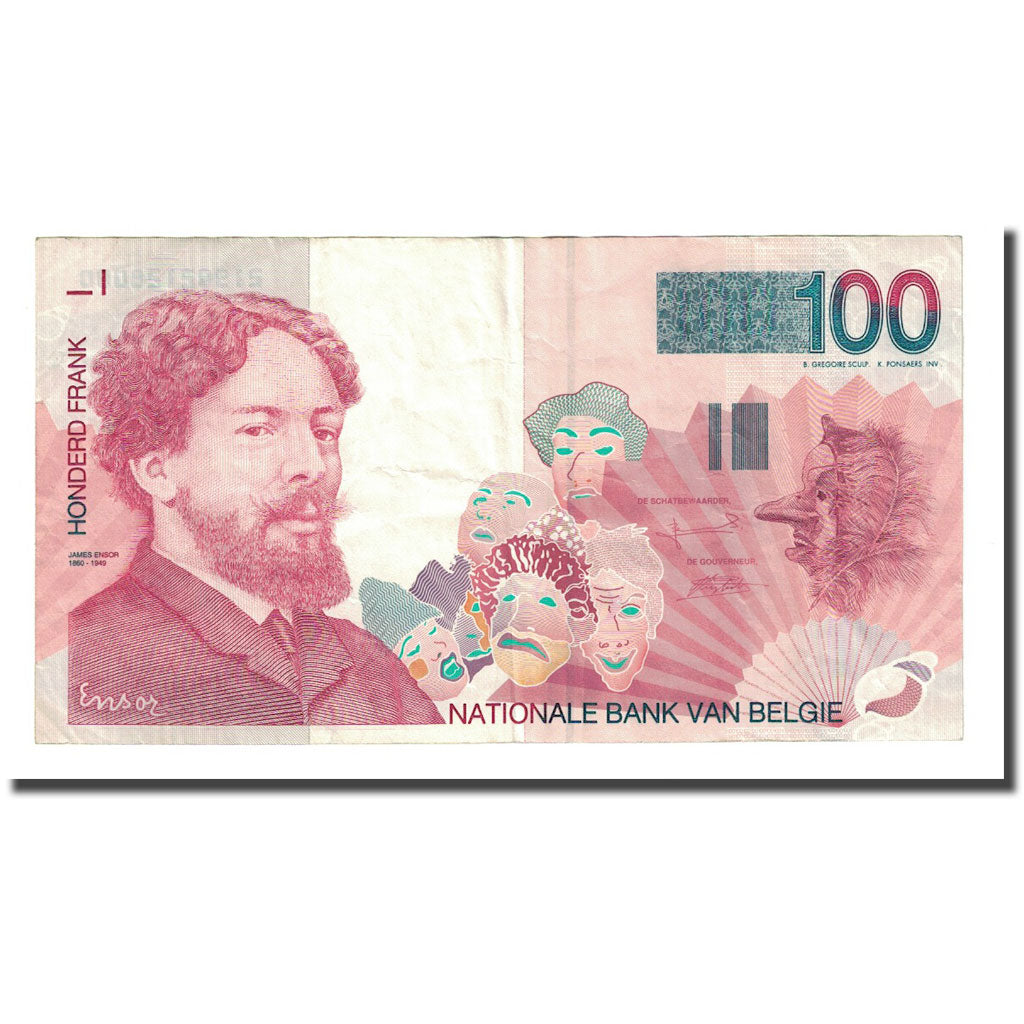 Banknote, Belgium, 100 Francs, Undated (1995-2001), KM:147, AU(55-58)