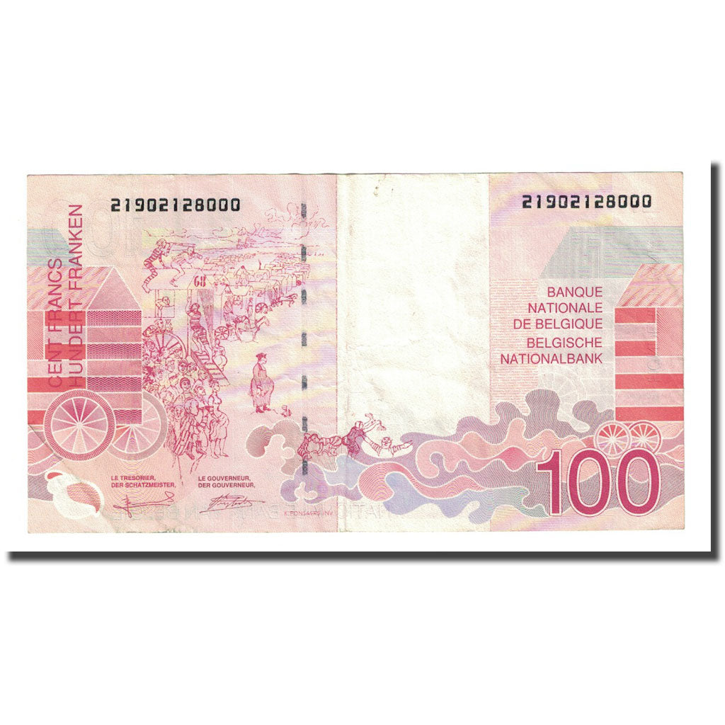 Banknote, Belgium, 100 Francs, Undated (1995-2001), KM:147, AU(55-58)