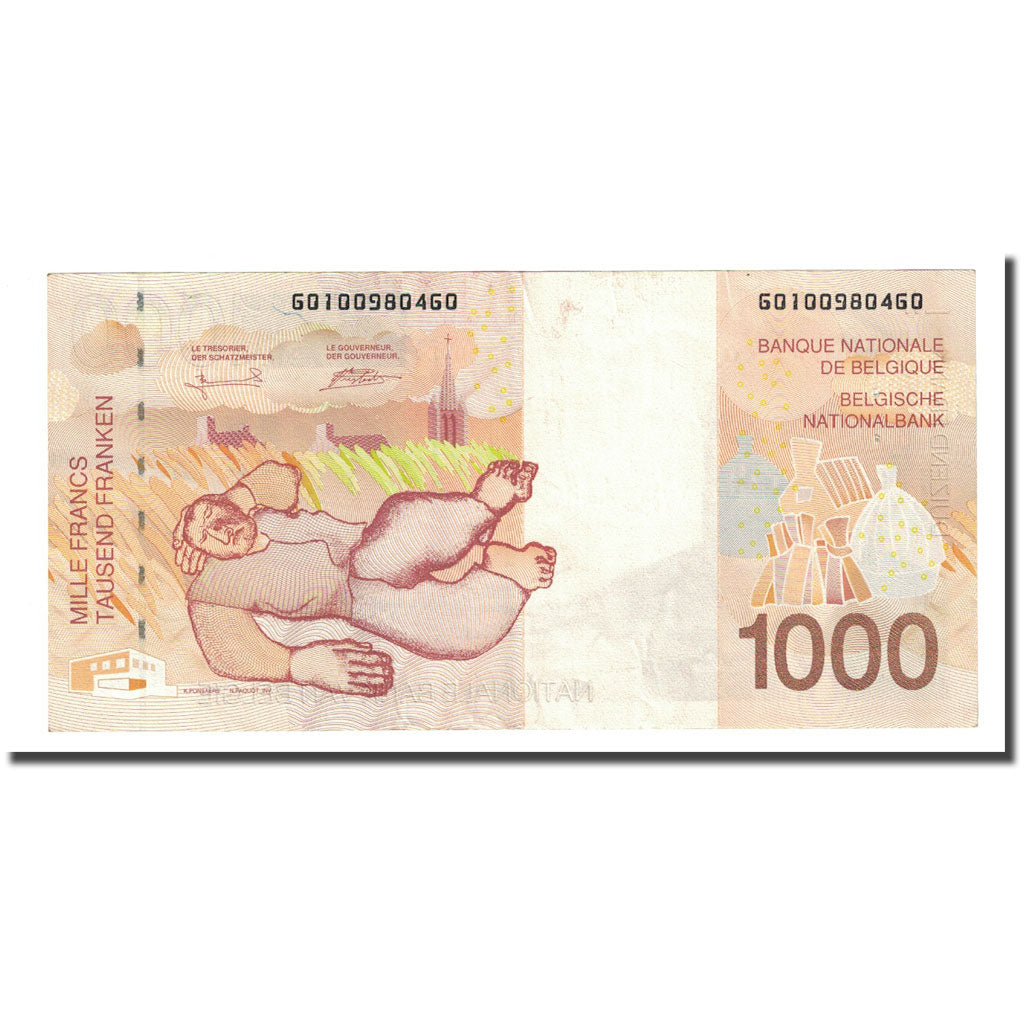 Banknote, Belgium, 1000 Francs, Undated (1997), KM:150, UNC(60-62)