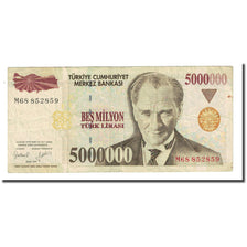 Banknote, Turkey, 5,000,000 Lira, L.1970, KM:210, EF(40-45)