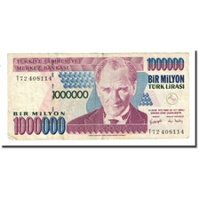 Banknote, Turkey, 1,000,000 Lira, L.1970, KM:213, EF(40-45)