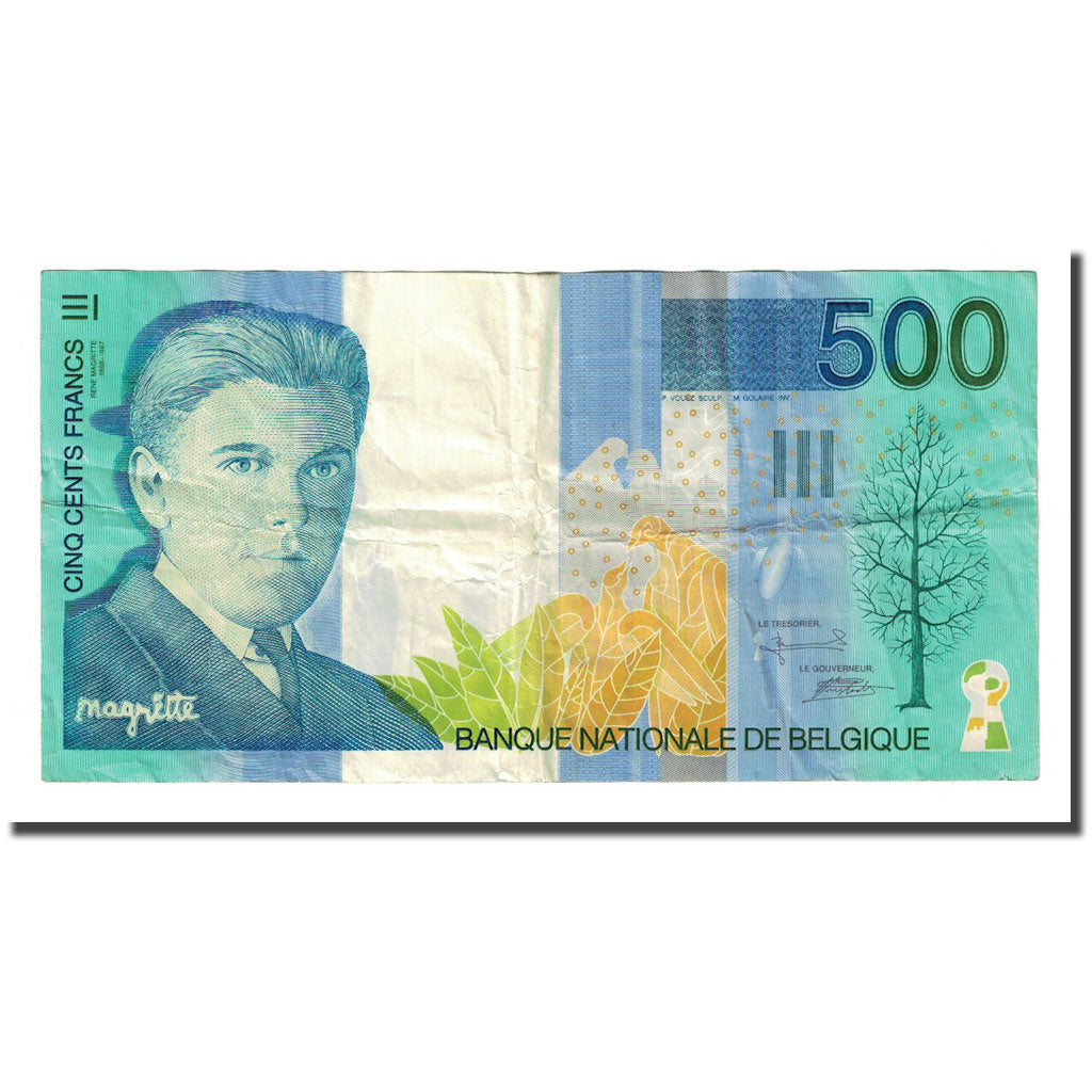 Banknote, Belgium, 500 Francs, Undated (1998), KM:149, VF(20-25)