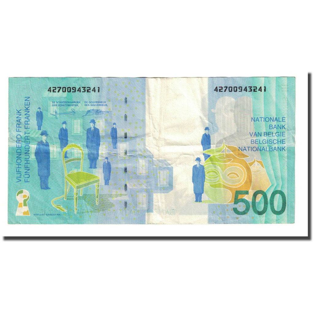 Banknote, Belgium, 500 Francs, Undated (1998), KM:149, VF(20-25)