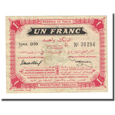 Banknote, Tunisia, 1 Franc, 1918-04-27, KM:36a, EF(40-45)