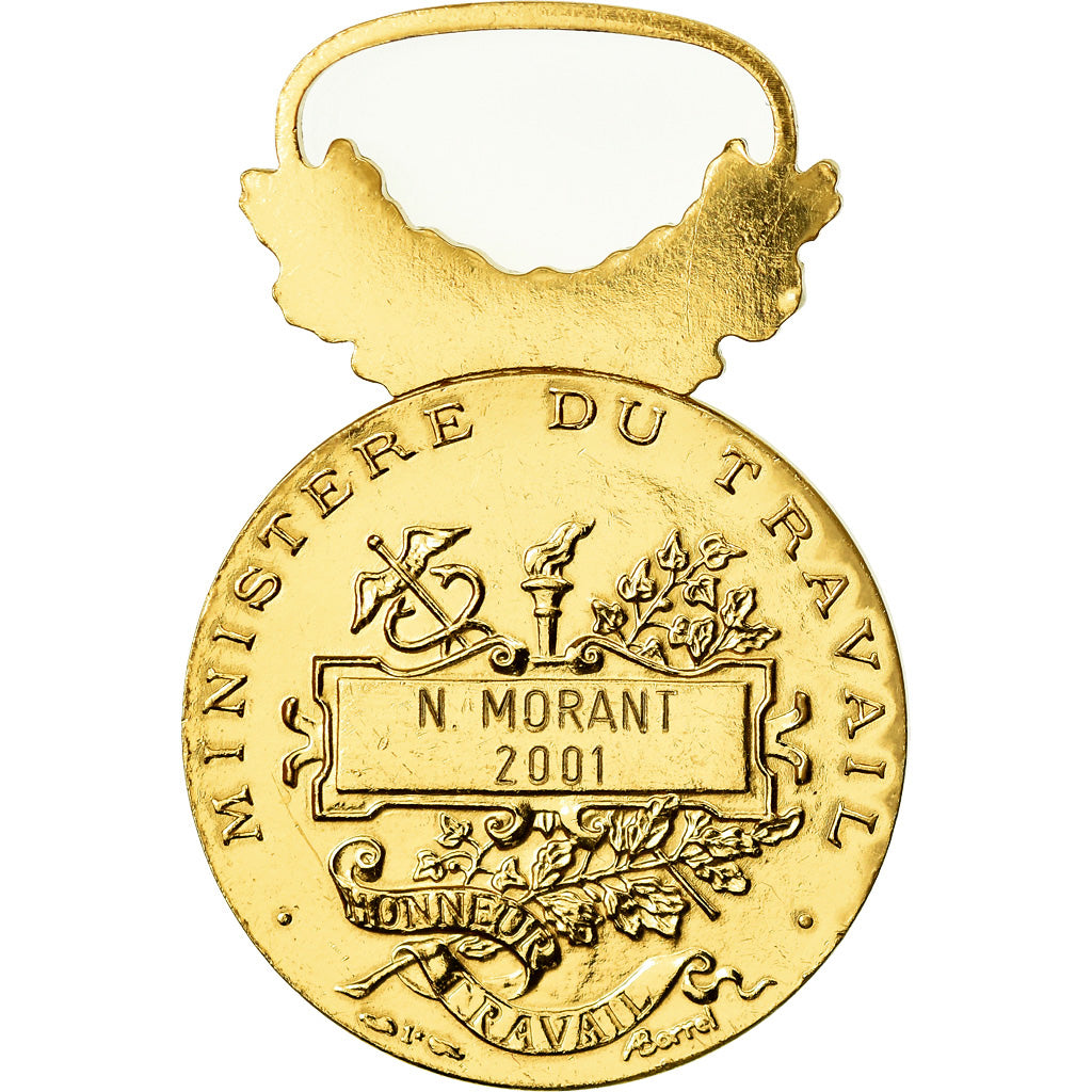 France, Médaille d'honneur du travail, Medal, 2001, Excellent Quality