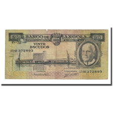 Banknote, Angola, 20 Escudos, 1962-06-10, KM:92, F(12-15)