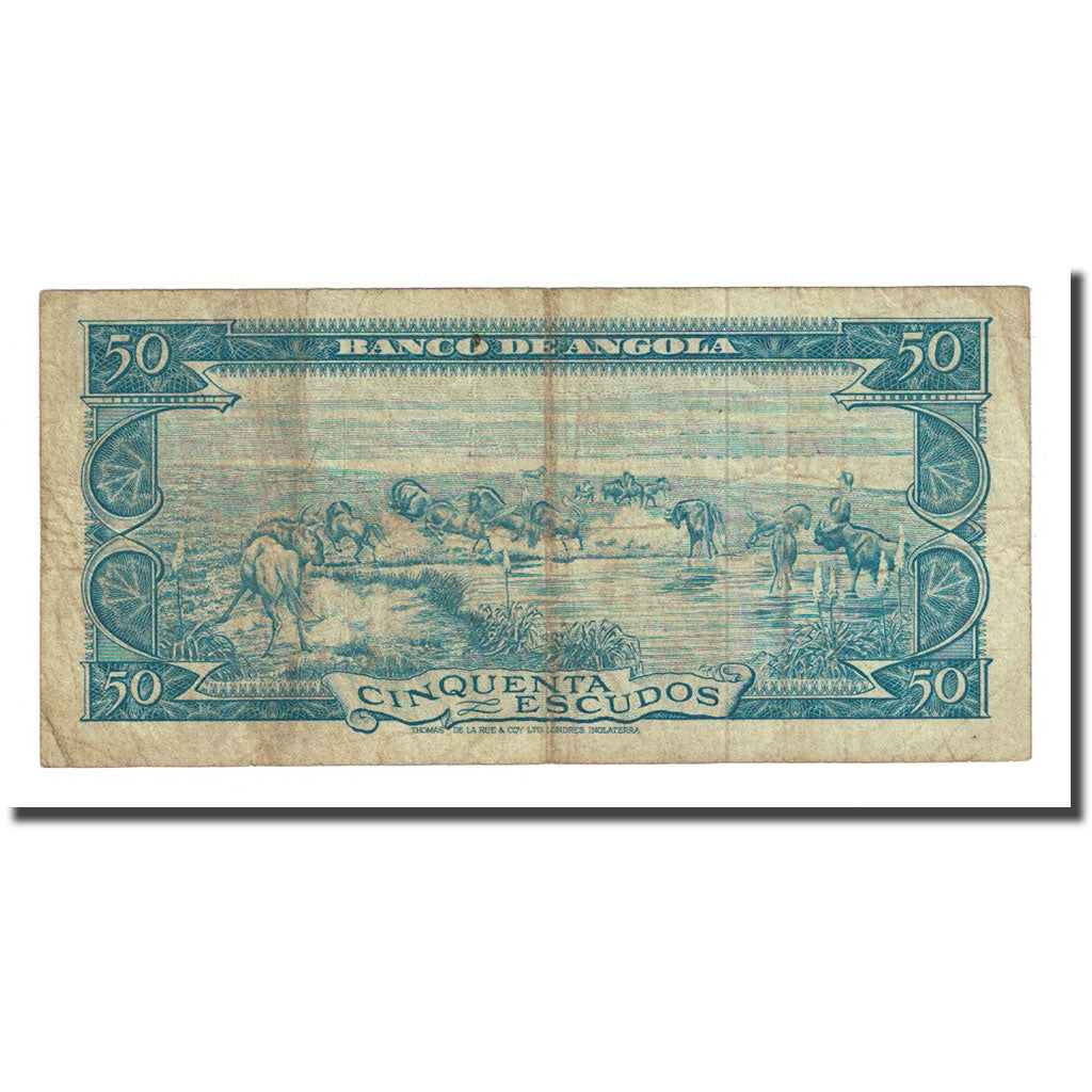 Banknote, Angola, 50 Escudos, 1962-06-10, KM:93, EF(40-45)