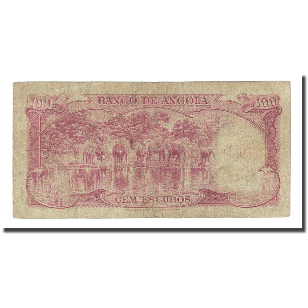 Billete, 100 Escudos, Angola, 1962-06-10, KM:94, MBC