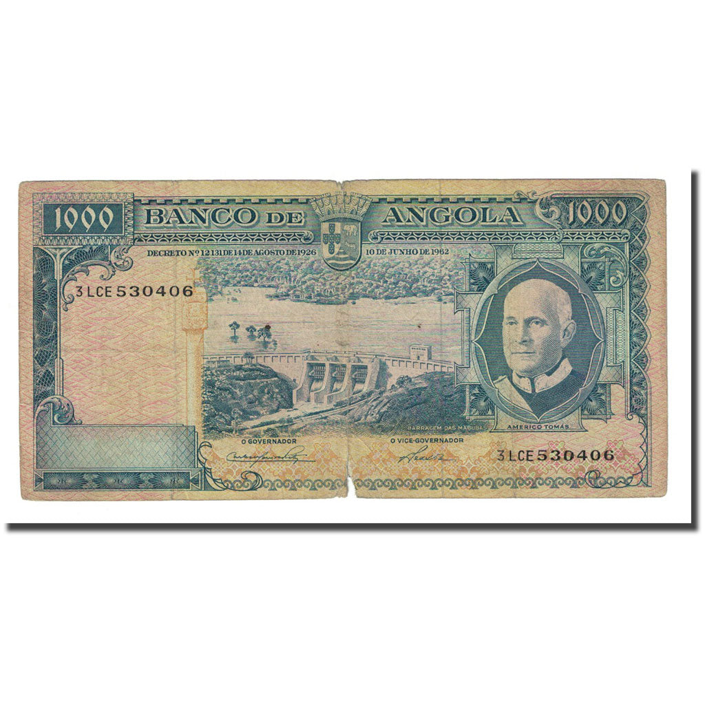 Billete, 1000 Escudos, Angola, 1962-06-10, KM:96, RC+
