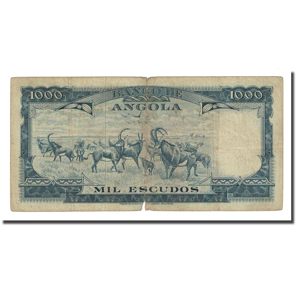 Billete, 1000 Escudos, Angola, 1962-06-10, KM:96, RC+