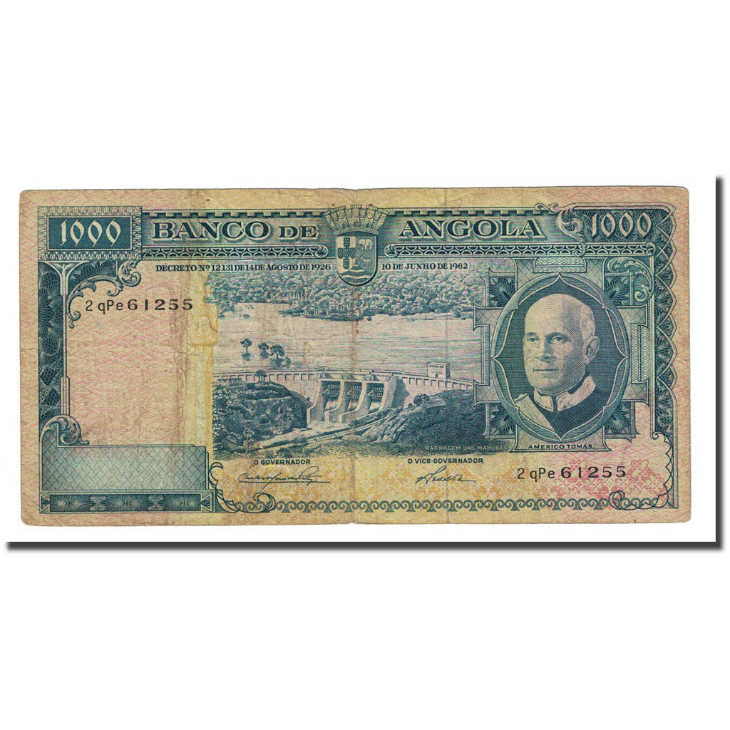 Banconote, Angola, 1000 Escudos, 1962-06-10, KM:96, MB