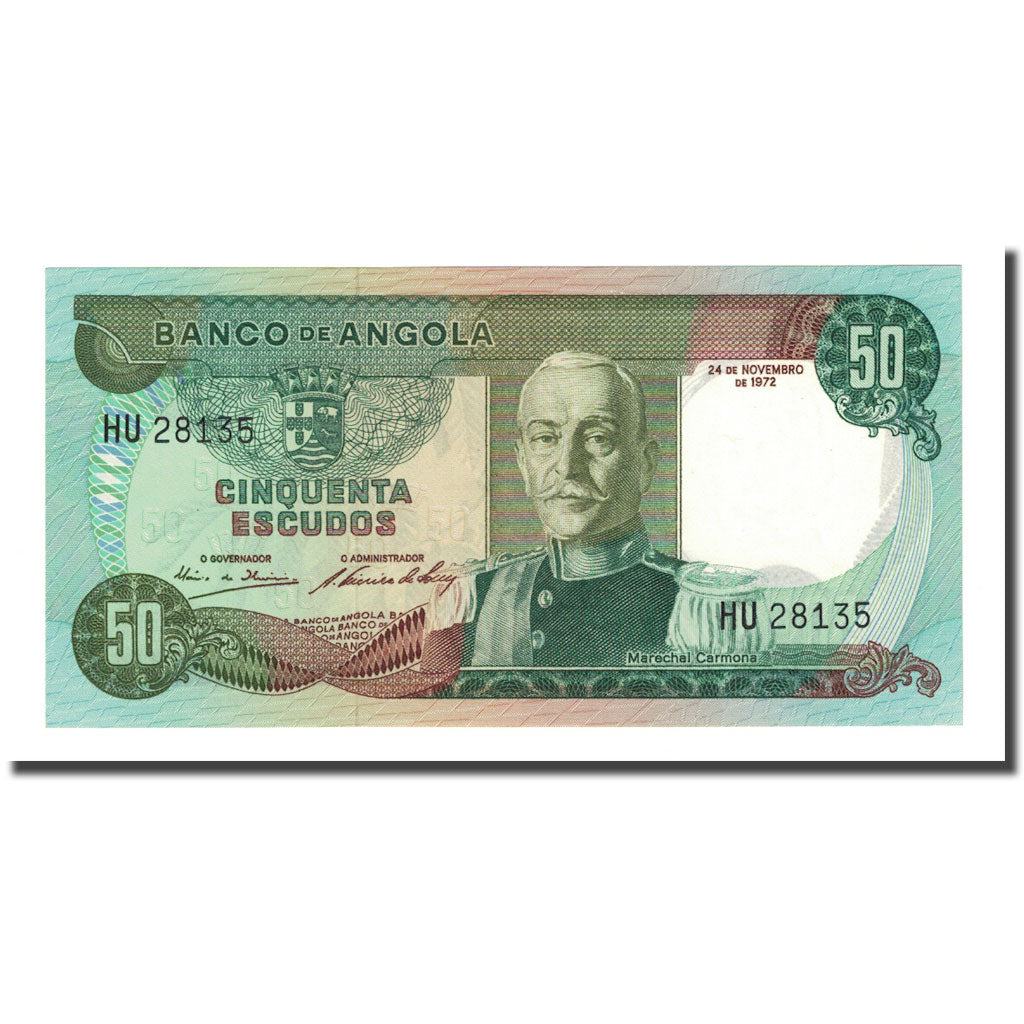 Banknote, Angola, 50 Escudos, 1972-11-24, KM:100, UNC(65-70)