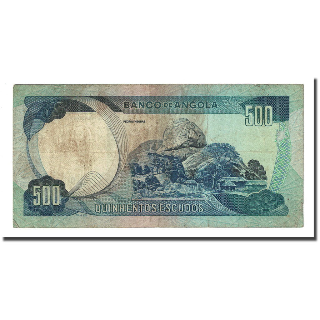 Billete, 500 Escudos, Angola, 1972-11-24, KM:102, BC