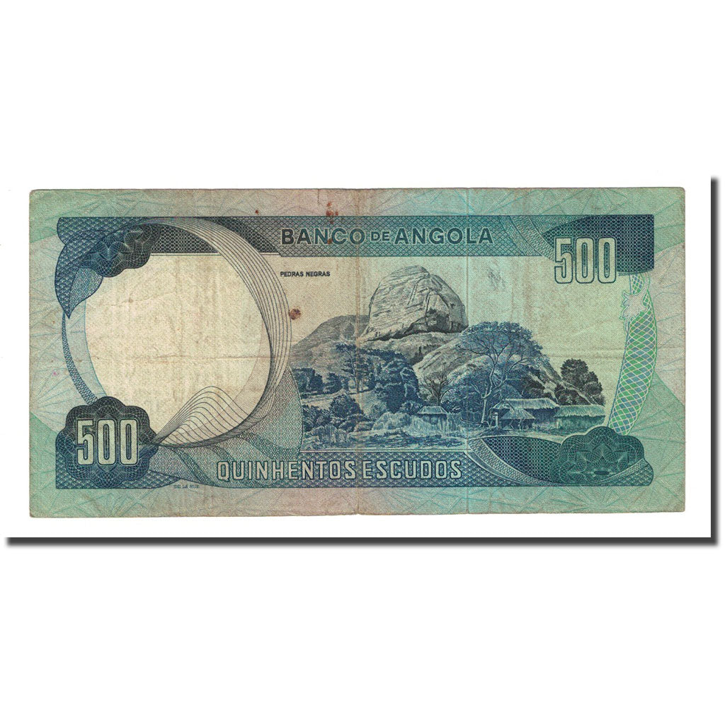 Billete, 500 Escudos, Angola, 1972-11-24, KM:102, MBC