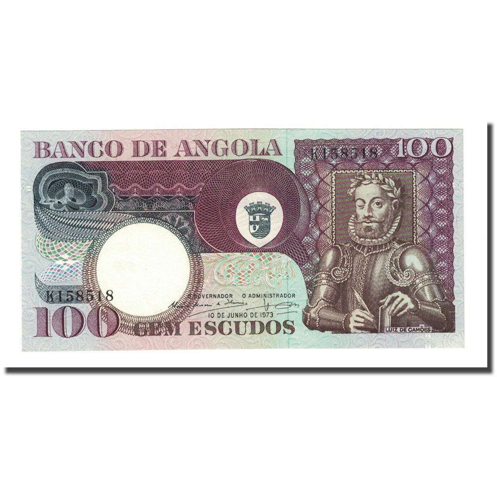 Billete, 100 Escudos, Angola, 1973-06-10, KM:106, UNC