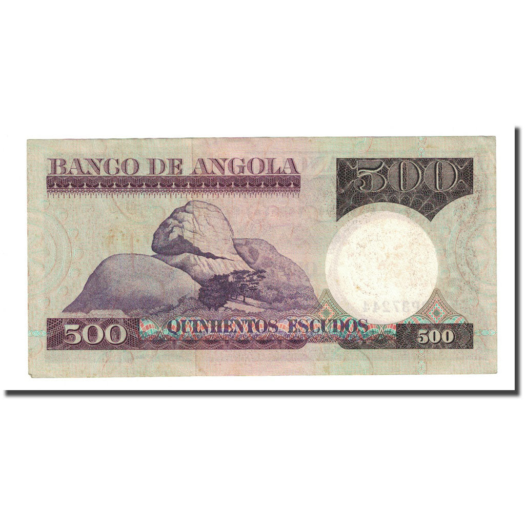 Billete, 500 Escudos, Angola, 1973-06-10, KM:107, EBC+