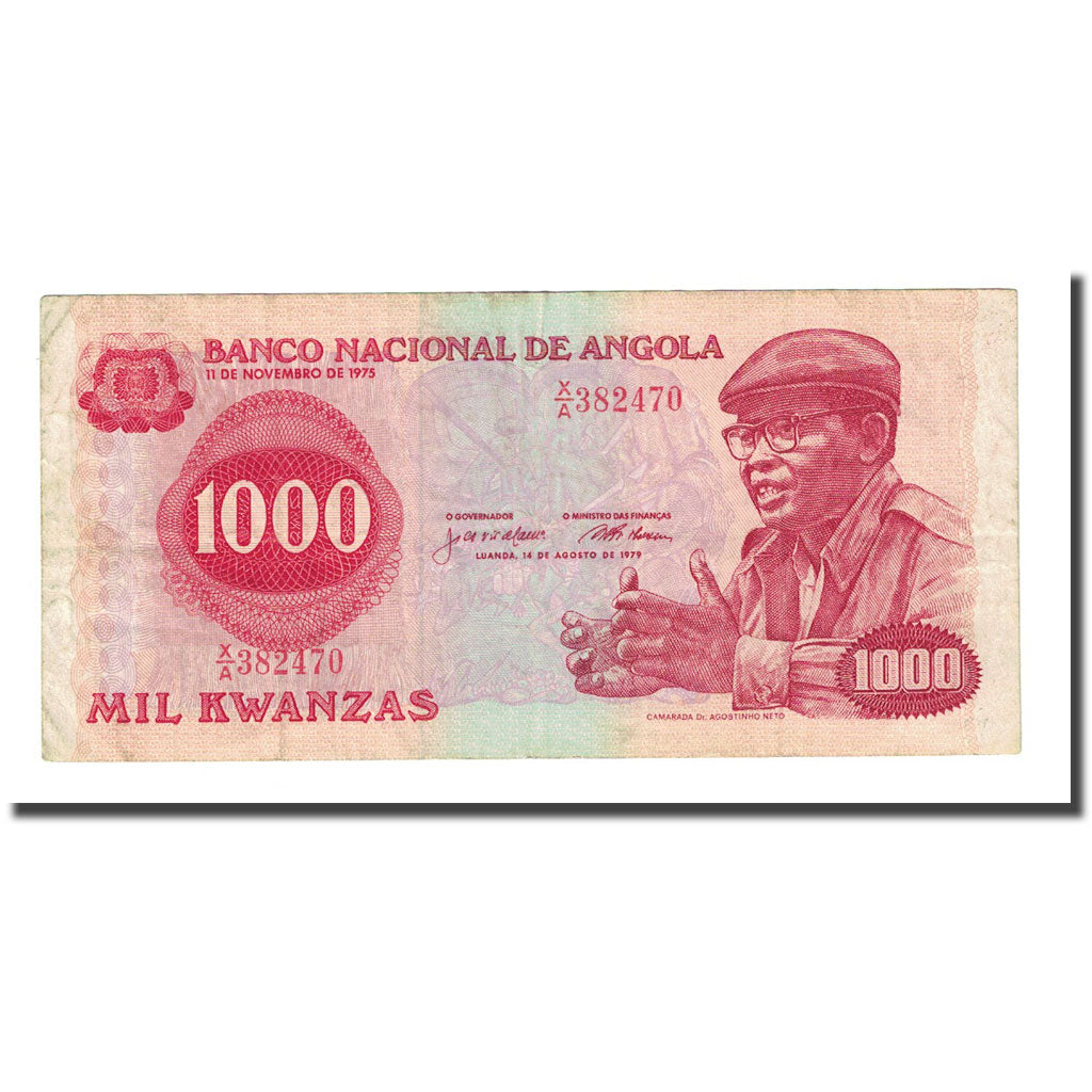 Billete, 1000 Kwanzas, Angola, 1979-08-14, KM:117a, MBC+