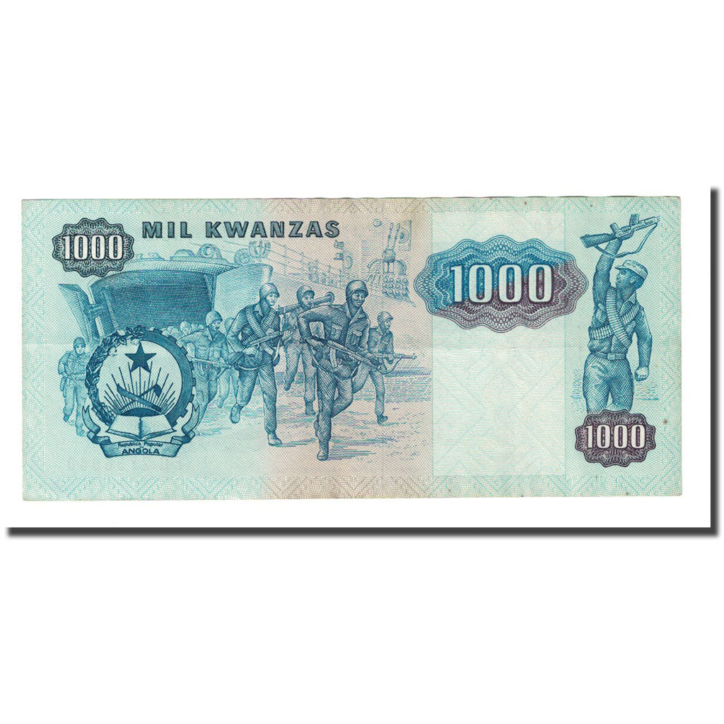 Billete, 1000 Kwanzas, Angola, 1987-11-11, KM:121b, MBC+