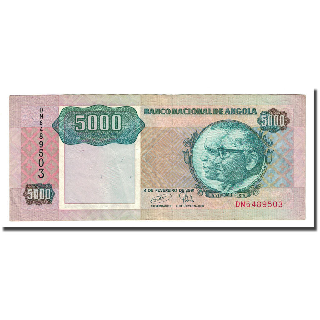 Billete, 5000 Kwanzas, Angola, 1991-02-04, KM:130c, EBC+