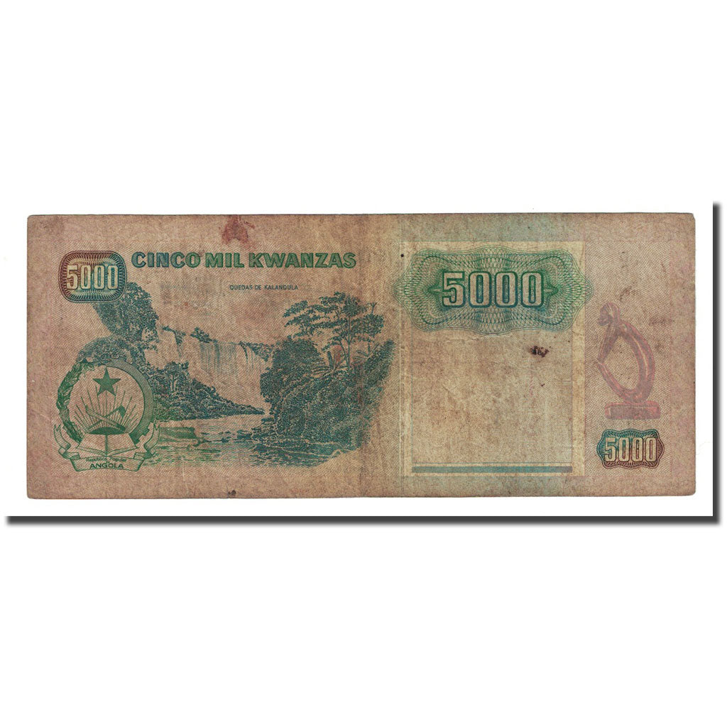 Banknote, Angola, 5000 Kwanzas, 1991-02-04, KM:130b, F(12-15)