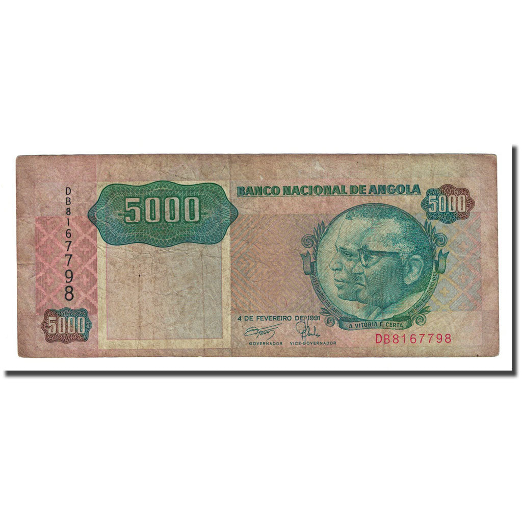 Billete, 5000 Kwanzas, Angola, 1991-02-04, KM:130b, BC