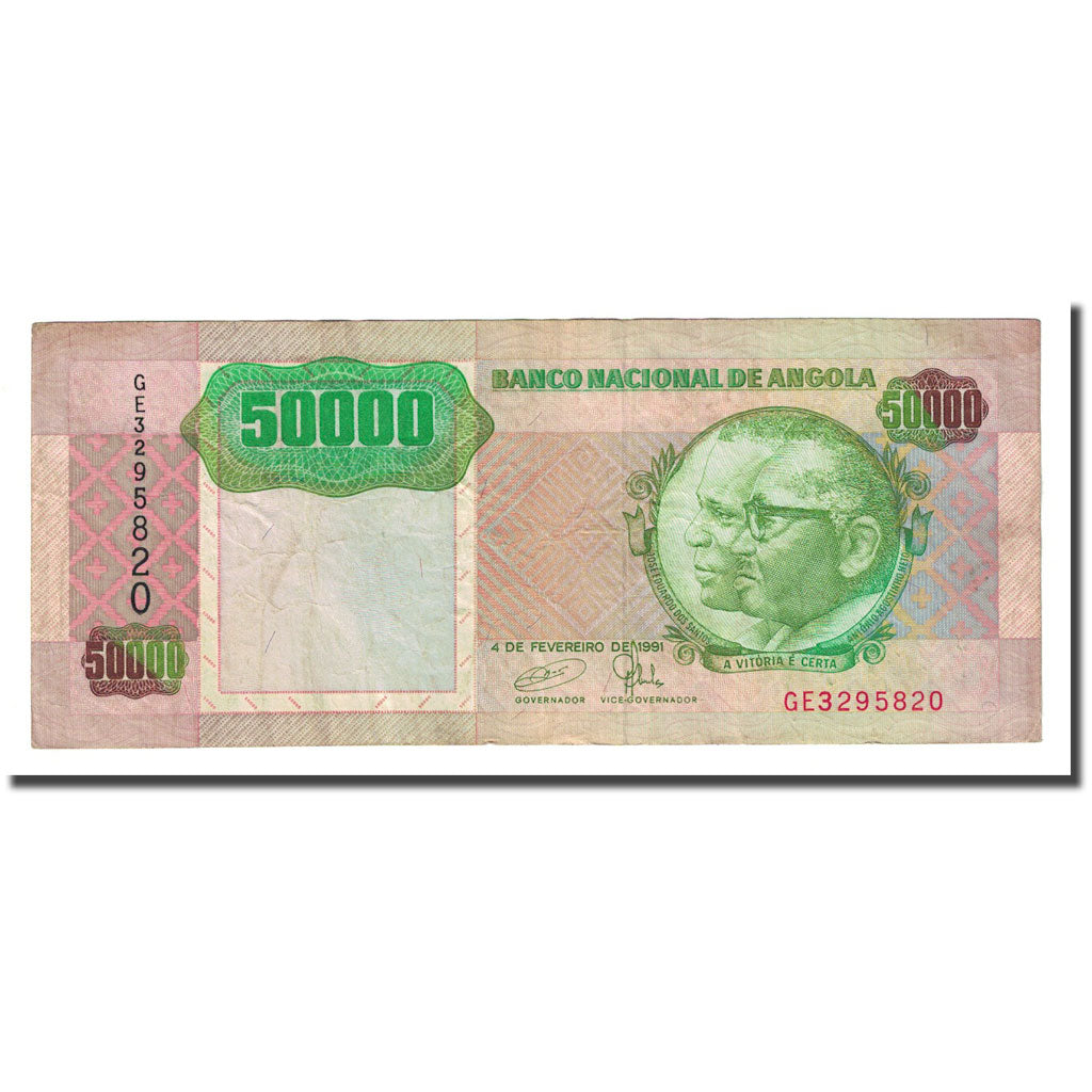 Banknote, Angola, 50,000 Kwanzas, 1991-02-04, KM:132, VF(20-25)