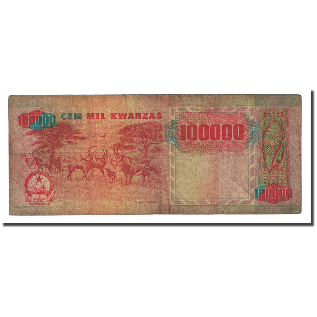 Banknote, Angola, 100,000 Kwanzas, 1991-02-04, KM:133a, VF(20-25)