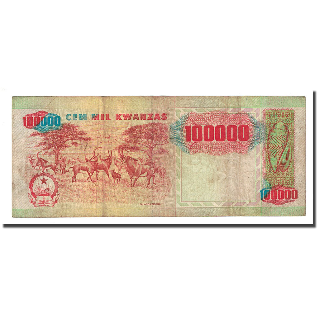 Banknote, Angola, 100,000 Kwanzas, 1991-02-04, KM:133a, VF(20-25)