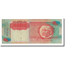 Billet, Angola, 100,000 Kwanzas, 1991-02-04, KM:133a, TB