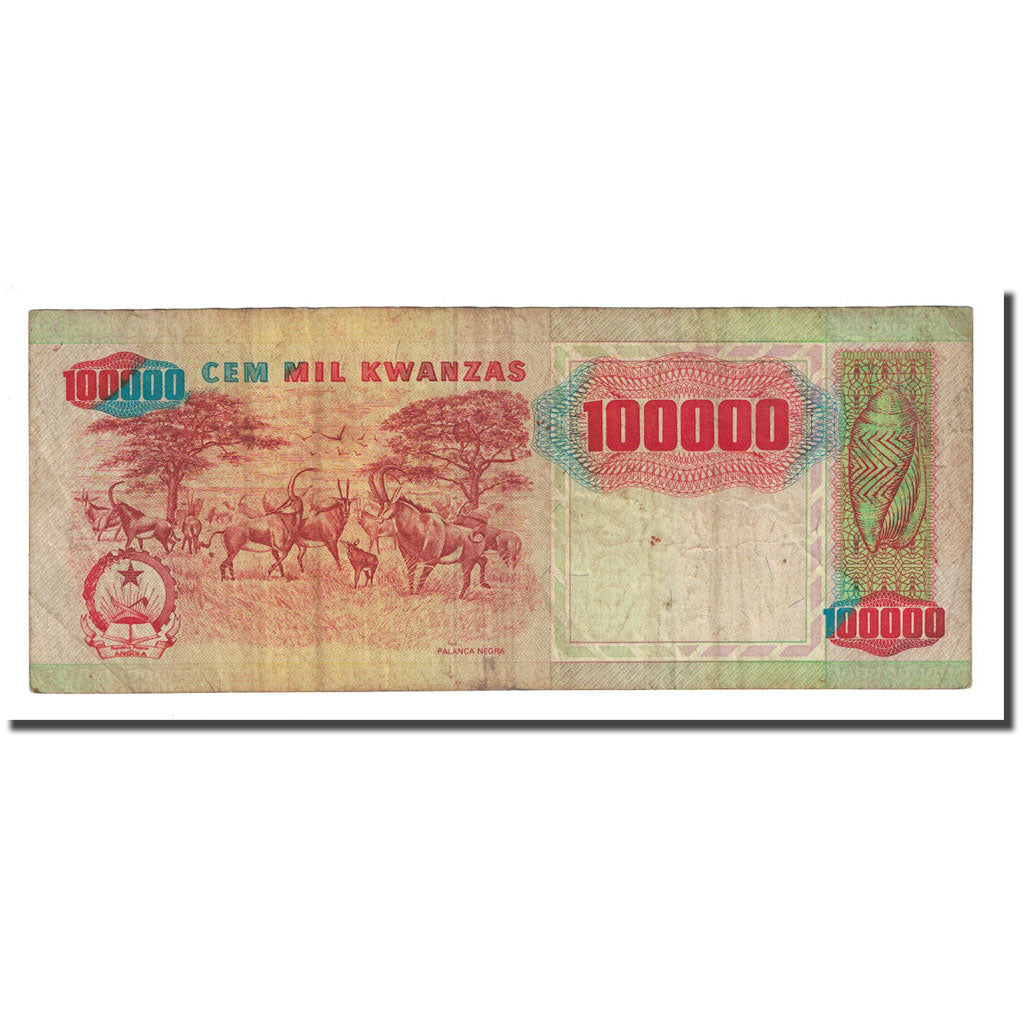 Banknote, Angola, 100,000 Kwanzas, 1991-02-04, KM:133a, VF(20-25)