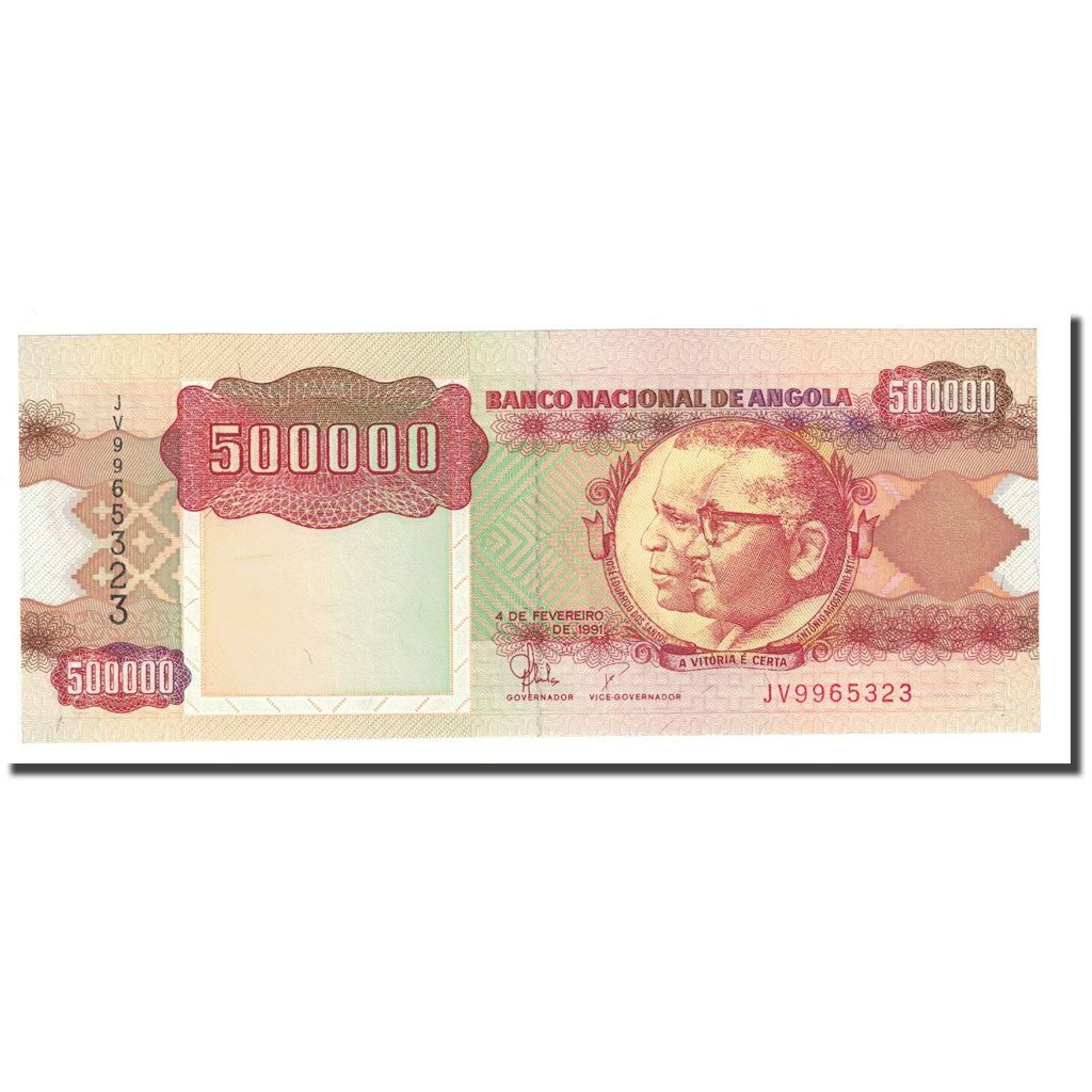 Banknote, Angola, 500,000 Kwanzas, 1991-02-04, KM:134, UNC(65-70)