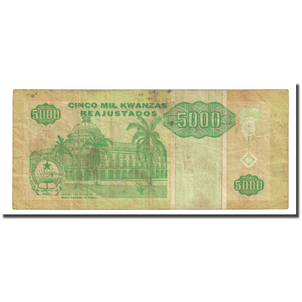 Billet, Angola, 5000 Kwanzas Reajustados, 1995-05-01, KM:136, TB