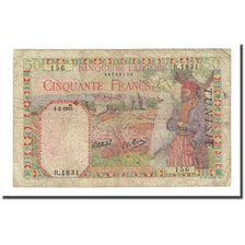 Banknote, Tunisia, 50 Francs, 1945-03-01, KM:12b, F(12-15)