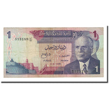Banknote, Tunisia, 1 Dinar, 1972-08-03, KM:67a, EF(40-45)