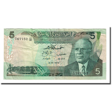 Banknote, Tunisia, 5 Dinars, 1972-08-03, KM:68a, EF(40-45)