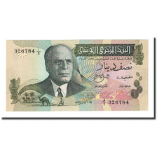 Banknote, Tunisia, 1/2 Dinar, 1973-10-15, KM:69a, UNC(65-70)