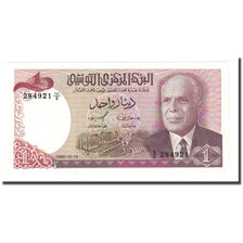 Banknote, Tunisia, 1 Dinar, 1980-10-15, KM:74, UNC(65-70)