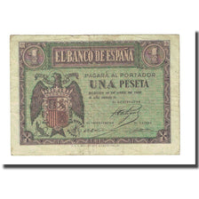 Banknote, Spain, 1 Peseta, 1938-04-30, KM:108a, VF(20-25)