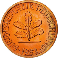 GERMANY - FEDERAL REPUBLIC, Pfennig, 1983, Munich, MS(63), KM 105