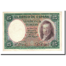 Banknote, Spain, 25 Pesetas, 1931-04-25, KM:81, UNC(63)